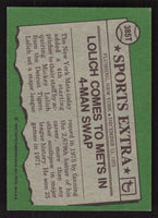 Mickey Lolich 1976 Topps Traded Series EX condtion Card #385T
