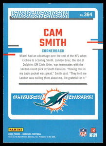 Cam Smith 2023 Donruss Rated Rookie Green Press Proof Series Mint Card #364