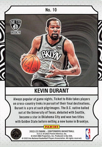 Kevin Durant 2022 2023 Panini Contenders Game Night Ticket Series Mint Card #10