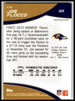 Joe Flacco 2011 Finest Refractors Series Mint Card #114 Only 399 Made
