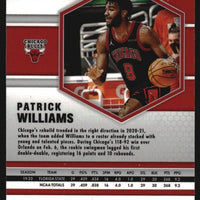 Patrick Williams 2020 2021 Panini Mosaic Reactive Orange Series Mint Rookie Card #206