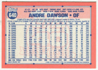 Andre Dawson 1991 O-Pee-Chee Series Mint Card #640
