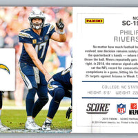 Philip Rivers 2019 Score Signal-Callers GOLD Series Mint Card  #SC-19