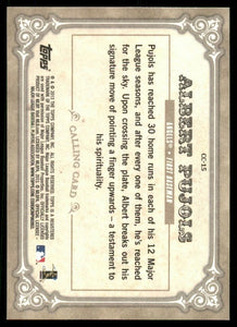 Albert Pujols 2013 Topps Calling Card Series Mint Card  #CC15