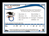 Max Scherzer 2014 Topps Series Mint Card #630
