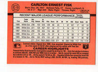 Carlton Fisk 1990 Donruss MVP Series Mint Card #BC19
