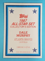 Dale Murphy 1987 Topps All-Star Collector's Edition Mint Card #6
