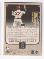 Carlton Fisk 2007 UD Masterpieces Windsor Green Series Mint Card #5
