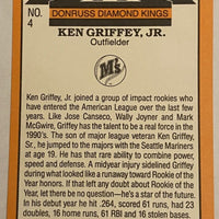Ken Griffey 1989 Leaf Donruss Diamond Kings Series Mint Card #4