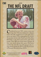 Joe Montana 1995 Collector's Choice Trilogy Series Mint Card #MT3
