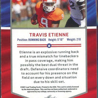 Travis Etienne 2021 Leaf Draft All-American Blue Series Mint Rookie Card #44