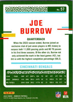 Joe Burrow 2023 Donruss Press Proof Blue Series Mint Card #57
