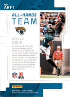 Keelan Cole 2019 Score All Hands Team Series Mint Card #AHT-1
