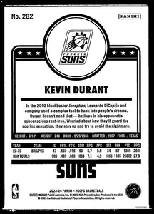 Kevin Durant 2023 2024 Panini NBA Hoops Winter Series Mint Card #282