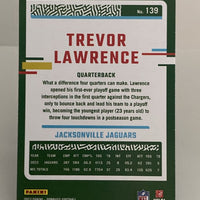 Trevor Lawrence 2023 Donruss Press Proof Blue Series Mint Card #139