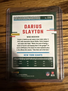 Darius Slayton 2023 Panini Donruss Purple Series Card #220 Only 46 Made