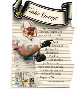 Eddie George 1997 Pro Line Gems Through The Years Series Mint Card #TY18
