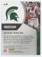 Cassius Winston 2020 2021 Panini Draft Picks Silver Series Mint Rookie Card #69
