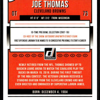 Joe Thomas 2018 Panini Donruss Series Mint Card #71