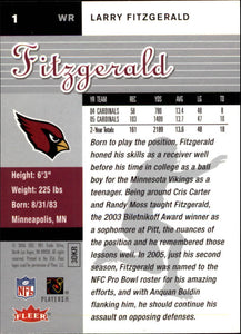 Larry Fitzgerald 2006 Fleer Ultra Series Mint Card #1