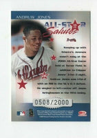 Andruw Jones 2002 Donruss Elite All-Star Salutes Series Mint Card #13
