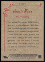 Jimmie Foxx 2011 Topps CMG Reprints Series Card #CMGR-15
