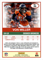 Von Miller 2019 Panini Score SCORECARD Series Mint Card #20
