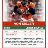 Von Miller 2019 Panini Score SCORECARD Series Mint Card #20