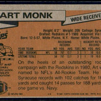 Art Monk 1981 Topps Series Mint Rookie Card #194
