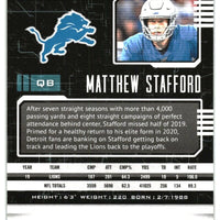 Matthew Stafford 2020 Panini Playbook Series Mint Card #66