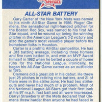 Roger Clemens and Gary Carter 1987 Fleer Series Mint Card #634