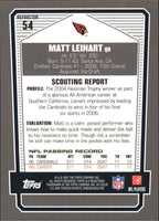 Matt Leinart 2007 Topps Draft Picks and Prospects Chrome Black Series Mint Card #54
