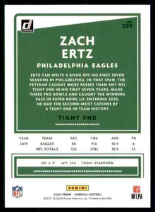 Zach Ertz 2020 Donruss Series Mint Rookie Card #208