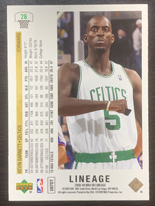 Kevin Garnett 2008 2009 Upper Deck Lineage Series Mint Card #26  Tough card to find