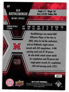 Ben Roethlisberger 2014 Upper Deck SPx Series Mint Card #37