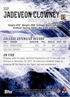 Jadeveon Clowney 2014 Topps Fire Series Mint Rookie Card #112
