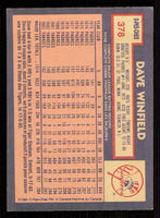Dave Winfield 1984 O-Pee-Chee Series Mint Card #378
