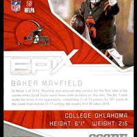 Baker Mayfield 2019 Score Epix Game Series Mint Card #EG-10