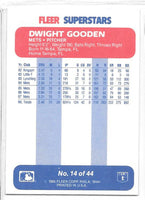 Dwight Gooden 1988 Fleer SuperStars Series Mint Card #14

