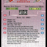 Joe Montana 1993 Pro Set Power Update Series Mint Card