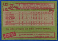 Sid Fernandez 1985 Topps Series Mint Card #649
