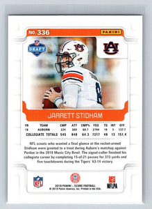 Jarrett Stidham 2019 Panini Score Series Mint Rookie Card #336