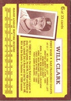 Will Clark 1989 Topps Kay-Bee Superstars of Baseball Series Mint Card #6
