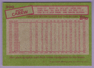 Rod Carew 1985 Topps Series Mint Card #300
