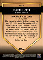 Babe Ruth 2012 Topps Golden Greats Series Mint Card #GG71
