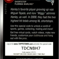 Hanley Ramirez 2010 Topps Toppstown Gold Code Card Series Mint Card #FCTTT3