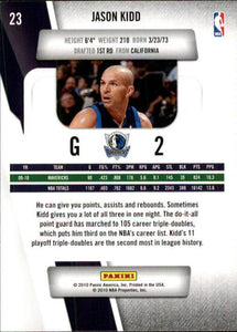 Jason Kidd 2010 2011 Panini Prestige Series Mint Card #23