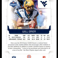 Will Grier 2019 Panini Score Series Mint Rookie Card #333