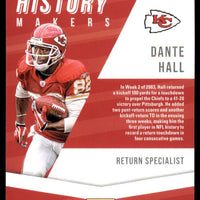 Dante Hall 2019 Panini Prestige History Makers Series Mint Card #HS-DH