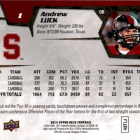 Andrew Luck 2014 Upper Deck Series Mint Card #1